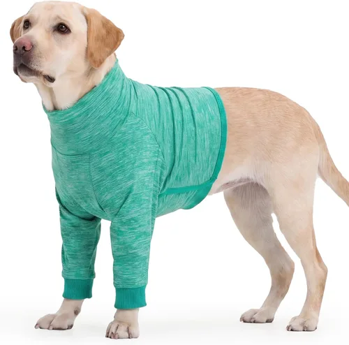 Vista 8 de ROZKITCH Camisa de manga larga para perro para dejar de lamer, manga de recuperación de cirugía para perros pequeños, algodón suave acolchado