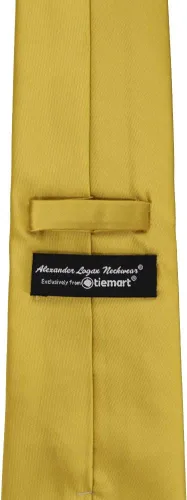 Vista 441 de tiemart Corbata de color sólido para hombre Longitud estándar