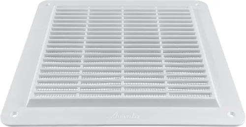 Vista 7 de Vent Systems Cubierta de ventilación de plástico blanco de 10 x 10 pulgadas (tamaño exterior) - Rejillas duraderas de pared y techo con malla