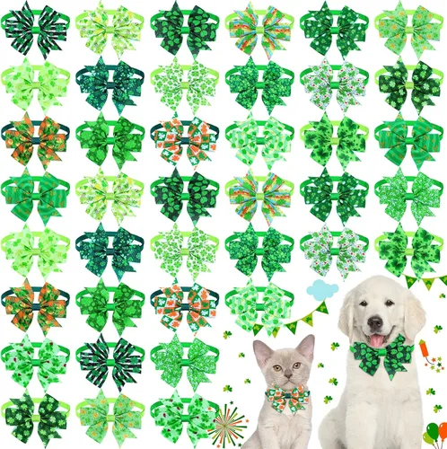Vista 9 de Maitys 40 lazos y collares ajustables para perros de Halloween As the Pictures Show