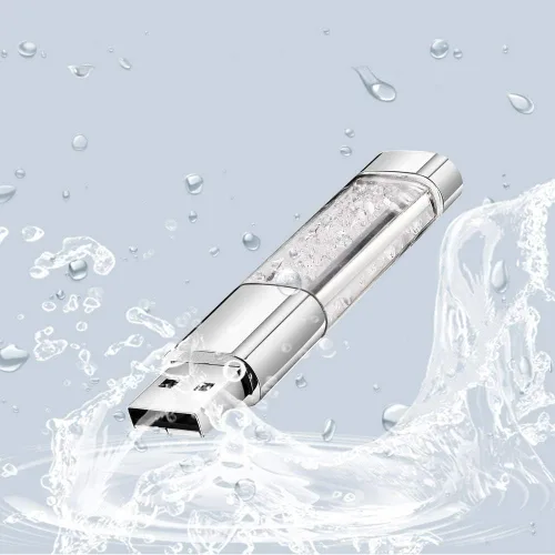 Vista 5 de Unidad flash USB, 8 GB / 16 GB / 32 GB USB2.0 USB Memory Stick almacenamiento de fecha unidades de pulgar Pendrive (16 GB, transparente)