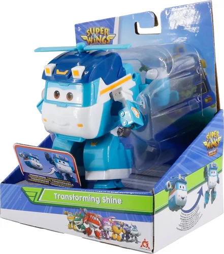 Vista 2 de Super Wings Juguetes, juguetes transformadores de brillo de 5 pulgadas, temporada 7, nuevo personaje, juguete de avión para niños de 3 a 5 años