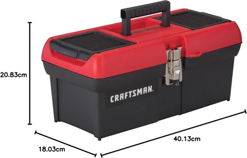 Vista 5 de CRAFTSMAN Caja de Herramientas, con Cerradura, 16 in., Rojo/Negro (CMST16901)