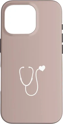 Vista 20 de Pink Taupe - Funda con estetoscopio de corazón para enfermera o doctor para iPhone 17