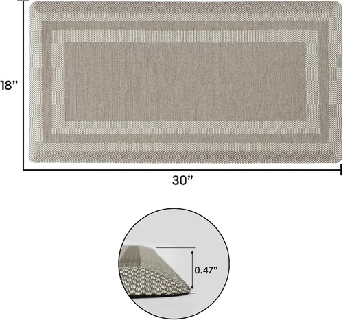 Vista 4 de Allure Extra Comfort - Alfombrilla antifatiga, 20 x 39 pulgadas Beige
