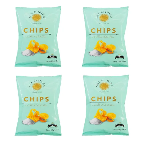 Vista 4 de Sal de Ibiza Fleur de Sel Potato Chips – 4.4 oz Bags (1-Pack)