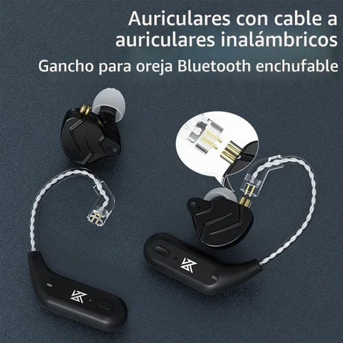 Vista 6 de CCA KZ AZ09 IEM Adaptador Bluetooth, Bluetooth 5.4 Módulo de gancho