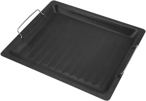 Vista 5 de BORDSTRACT Sartén para barbacoa, parrilla antiadherente para estufa, sartenes de acero inoxidable para estufas para filetes fritos, tocino, olla