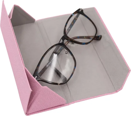 Vista 207 de Real Sic Funda para lentes de sol para hombres y mujeres, soporte magnético plegable para lentes de sol, inspirado en el color sólido