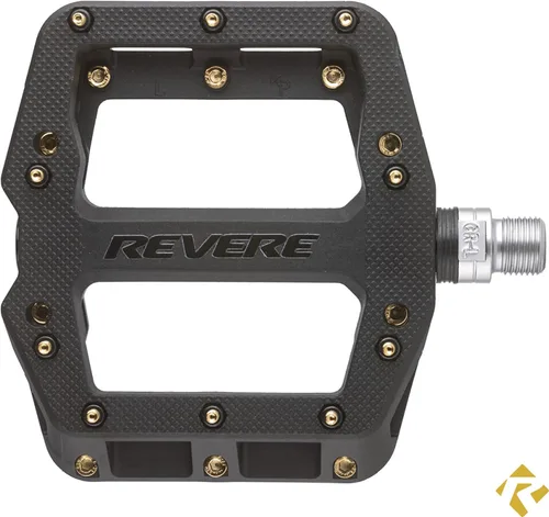 Vista 2 de Revere Pro Grip - Pedales de bicicleta de montaña y grava, rodamientos ultra suaves, antideslizantes, indestructibles, ligeros, compuestos