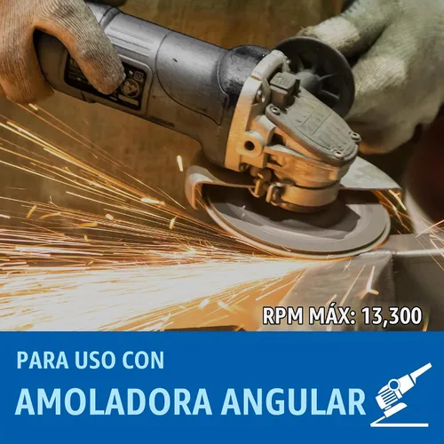 Vista 5 de Mercer Industries 325045-4-1/2" x 5/8"-11 Almohadilla de respaldo estándar para discos de fibra