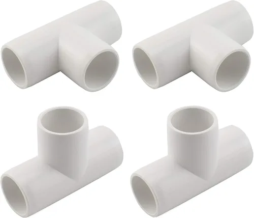 Vista 8 de SDTC Tech Conector de tubo de grado de muebles de codo de PVC de 3 vías de 1 pulgada Marco de almacenamiento de estructura de soporte de jardín