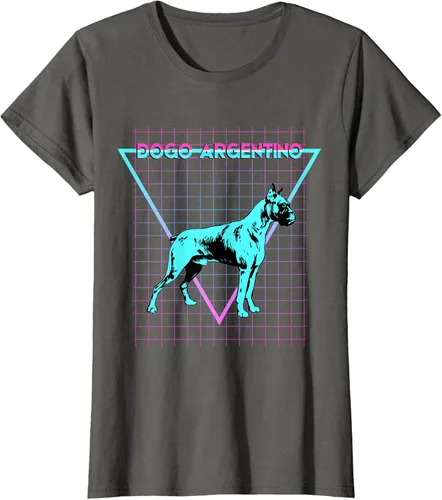 Vista 6 de Dogo Argentino - Camiseta con diseño de perro argentino, Negro