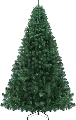 Vista 11 de Árbol de Navidad artificial de 6 pies, material de PVC de imitación de abeto, decoración de fiesta de Navidad, montaje rápido, adecuado para Verde