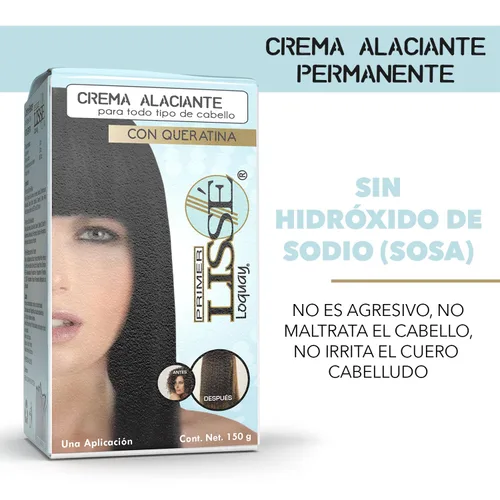 Vista 5 de Loquay Crema a base de queratina Alaciante/Creme Relaxer, 5.3oz