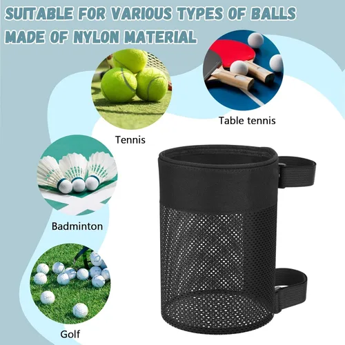 Vista 5 de Soporte de bola de pickleball ajustable, soporte de pickleball colgante