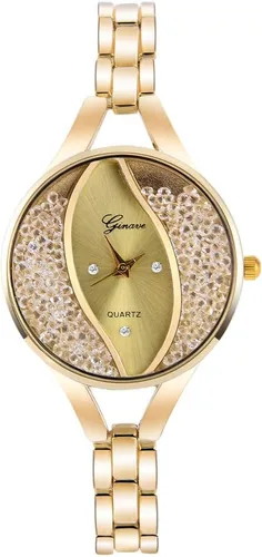 Vista 3 de Weicam Reloj de pulsera de diamantes para mujer, pulsera de pulsera, conjunto de joyería, reloj de pulsera analógico de cuarzo para mujer