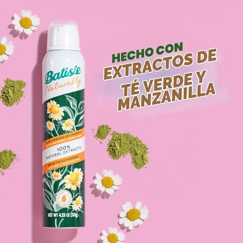 Vista 4 de Batiste Natural - Té Verde Manzanilla 4.23 oz.