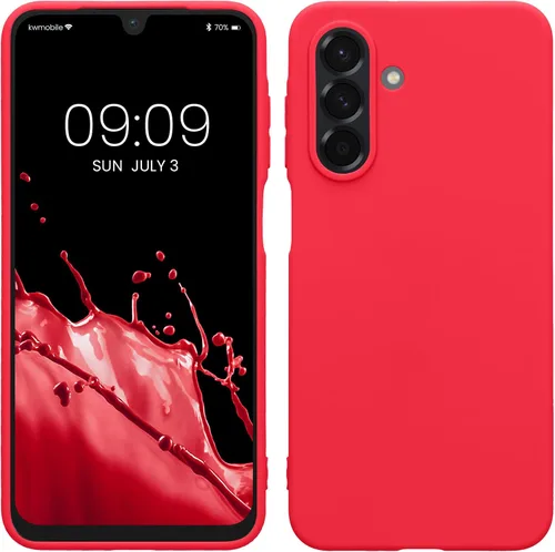 Vista 190 de kwmobile Funda compatible con Samsung Galaxy A12 - Funda protectora de silicona TPU suave y delgada - Azul Báltico