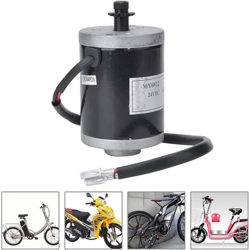 Vista 7 de HEITIGN Motor Electrico para Motocicleta Motor Actualización 24V 100w Motor Alto con Piñón Dientes Accesorio para Scooter Eléctrico My6812