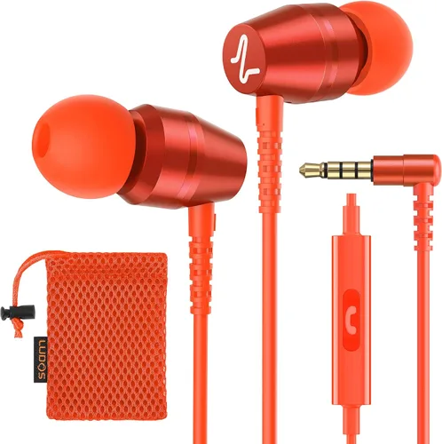 Vista 17 de LUDOS OMNITONE Auriculares con cable in-ear, 5 años de garantía, auriculares con micrófono, conector de 3.5 mm, auriculares con cable
