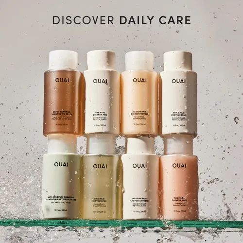 Vista 8 de OUAI Champú para Cabello Fino Tamaño de Viaje - Champú Voluminizador con Queratina Fortalecedora, Biotina y Aceite de Semilla de Chía para Cabello
