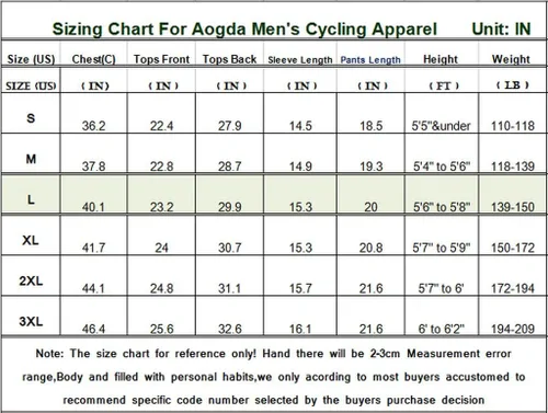 Vista 3 de Aogda D196 - Camiseta de ciclismo para hombre, absorbe la humedad, transpirable, de secado rápido, de manga corta