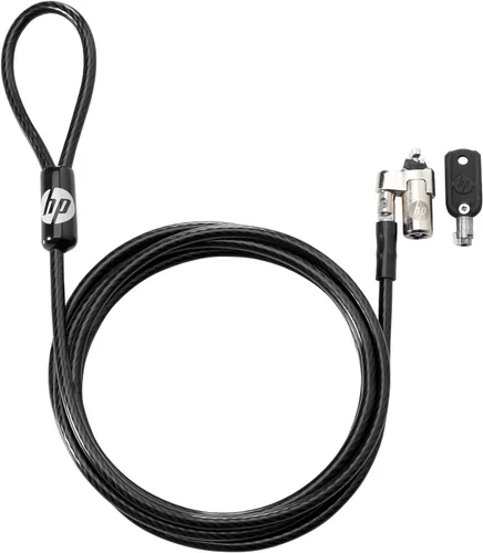 Vista 2 de HP T1A62UT - Cable de seguridad con llave, color negro