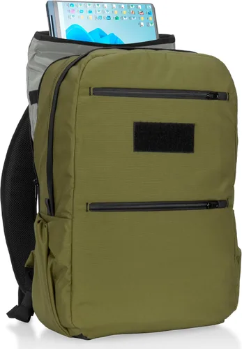 Vista 19 de Xtreme Sight Line ~ Xecutive Transport Faraday Backpack ~ Removable Signal-Blocking Laptop Sleeve ~ Carry-On Travel Friendly ~ Mil-Spec 1000D Nylon