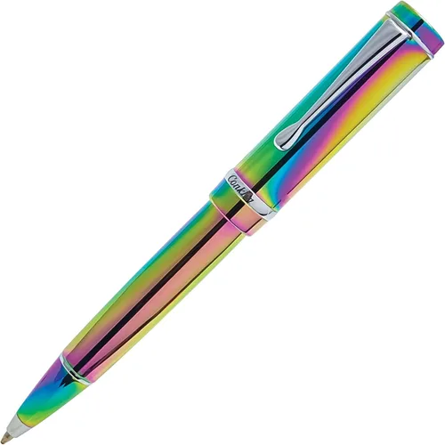Vista 3 de Conklin Duragraph - Bolígrafo de punta fina PVD, edición especial, arco iris (CK71915)