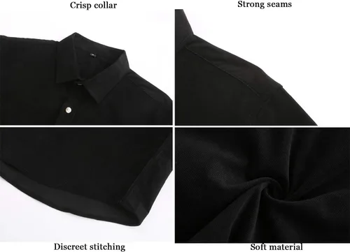 Vista 3 de Dioufond Camisas de pana para hombre, camisa de manga larga para hombre
