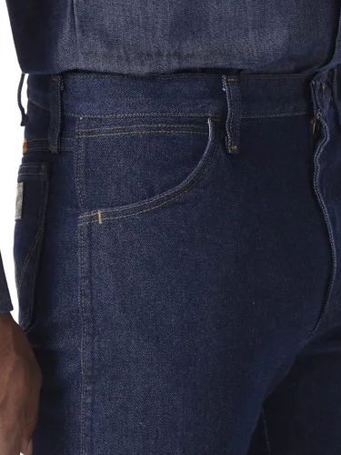 Vista 4 de Wrangler Jean FR resistente al fuego de ajuste original para hombre, Stonewash