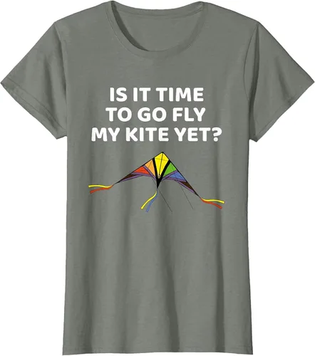 Vista 4 de Kite Flying Outdoors Hobby for Adults & Children T-Shirt