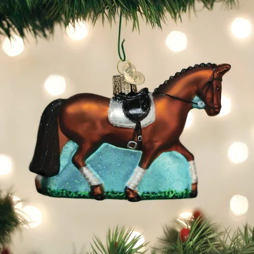 Vista 17 de Old World Christmas: Colección Fireman - Adorno de vidrio soplado para árbol de Navidad Granero