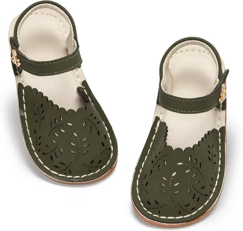 Vista 176 de THEE BRON Sandalias cómodas para niñas, zapatos para niños, sandalias rellenas