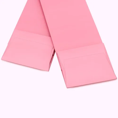 Vista 4 de SEUNMUK Paquete de 30 bolsas de regalo para botellas de vino rosa, 13.8 x 4.3 x 3.5 pulgadas, papel fuerte grueso de 250 GSM con asas para fiestas