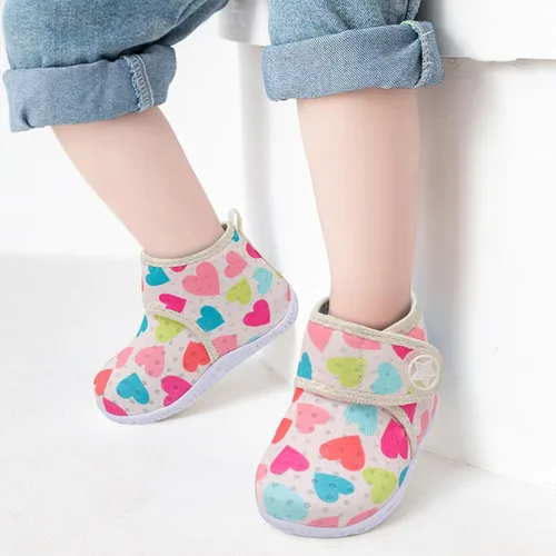 Vista 2 de JOINFREE Zapatillas transpirables para bebés y niñas, zapatos antideslizantes para primeros pasos, zapatos de cuna para interiores y exteriores