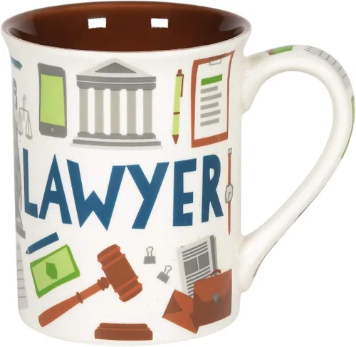 Vista 6 de Enesco Our Name is Mud Driver Pattern Occupations - Taza de café, 16 onzas, multicolor
