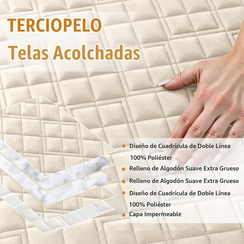 Vista 3 de Arfntevss Fundas impermeables para sofá modular en forma de L, lavable, de terciopelo, para sofá seccional, antideslizante, fundas de esquina