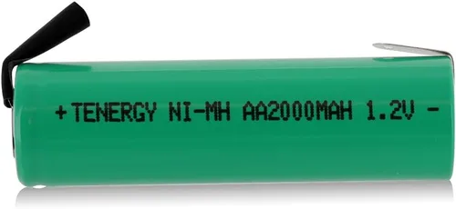 Vista 8 de Tenergy AA 1.2V NiMH 2000mAh Pilas AA recargables con parte superior plana con pestañas, paquete de 48