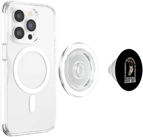 Vista 4 de Diseño de entrenador agilty para perros para entrenamiento de agilidad de perros, PopSockets MagSafe PopGrip para iPhone