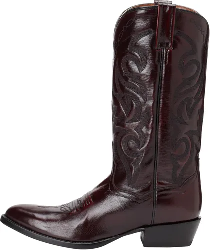 Vista 7 de Dan Post Botas Milwaukee con punta redonda para hombre, color negro, Negro