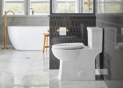 Vista 3 de Gerber Parma D446258BB - Portarrollos de papel higiénico montado en la pared, estilo moderno, doble poste para baño (bronce cepillado)