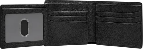 Vista 52 de Fossil Billetera plegable de cuero para hombre con ventana de identificación abatible para hombres