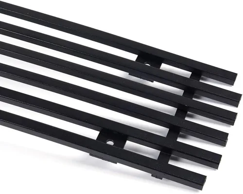 Vista 8 de PIT66 Parachoques delantero inferior Billet Grill Combo Inserto compatible con Nissan Maxima 2009-2014 Negro N87774H