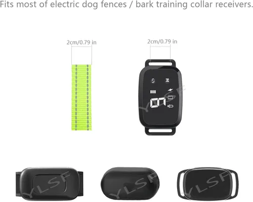 Vista 2 de Correa de repuesto para collar electrónico de entrenamiento de cerca, receptores de rastreador GPS, compatible con casi todas las marcas y modelos