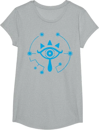 Vista 35 de Zelda Breath of The Wild Sheikah Eye Logo Camiseta Negro