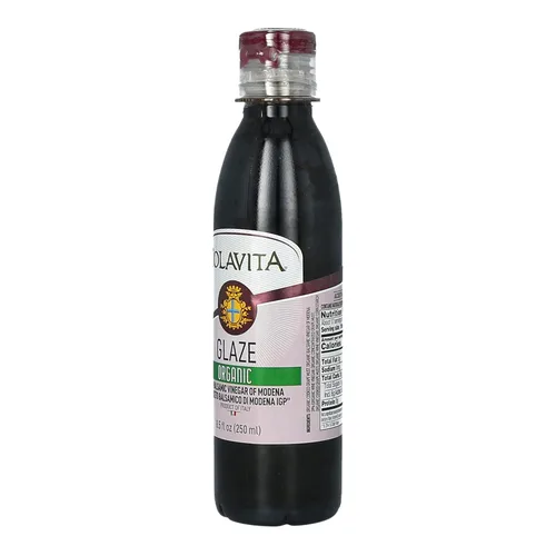 Vista 3 de Colavita Glaseado Balsámico - Orgánico, 8.5 onzas líquidas (Paquete de 1) Botella con exprimidor, Importado de Italia