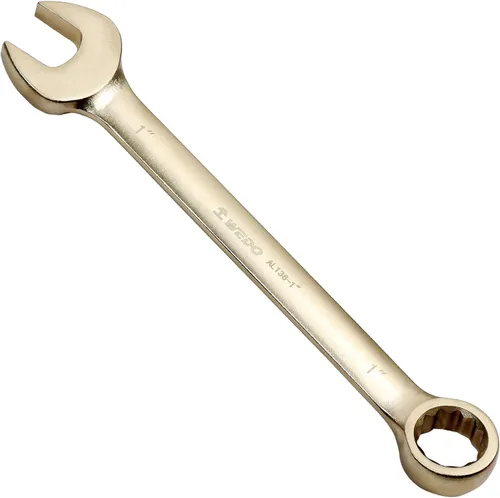 Vista 12 de WEDO Llave combinada sin chispas, llave combinada de seguridad sin chispas, bronce de aluminio, forja, DIN 3113, certificado BAM y FM, tamaño 1