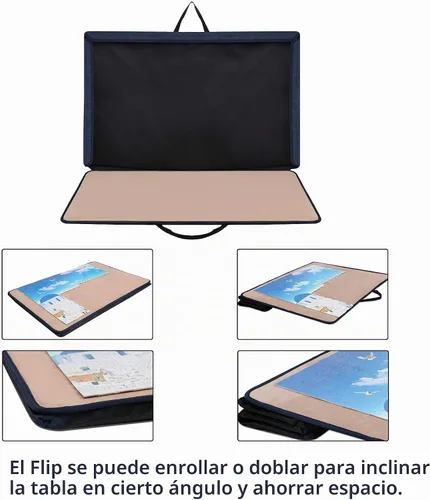 Vista 3 de Becko US Tablero de rompecabezas de 1000 piezas, estuche portátil
